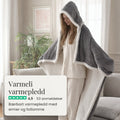 Varmeli varmepledd med ermer og fotlomme
