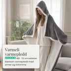 Varmeli varmepledd med ermer og fotlomme
