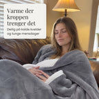 Varmeli varmepledd på sofaen