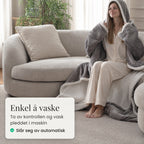 Avtakbar kontroll og vaskbart pledd