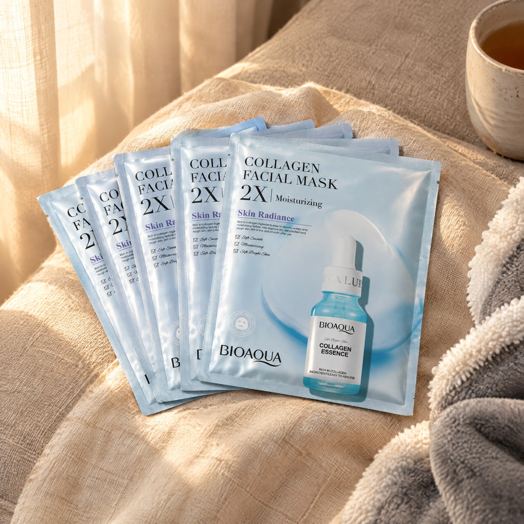 5 BIOAQUA kollagen ansiktsmasker