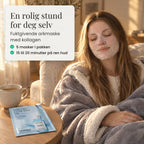 Ansiktsmaske og Varmeli i sofaen